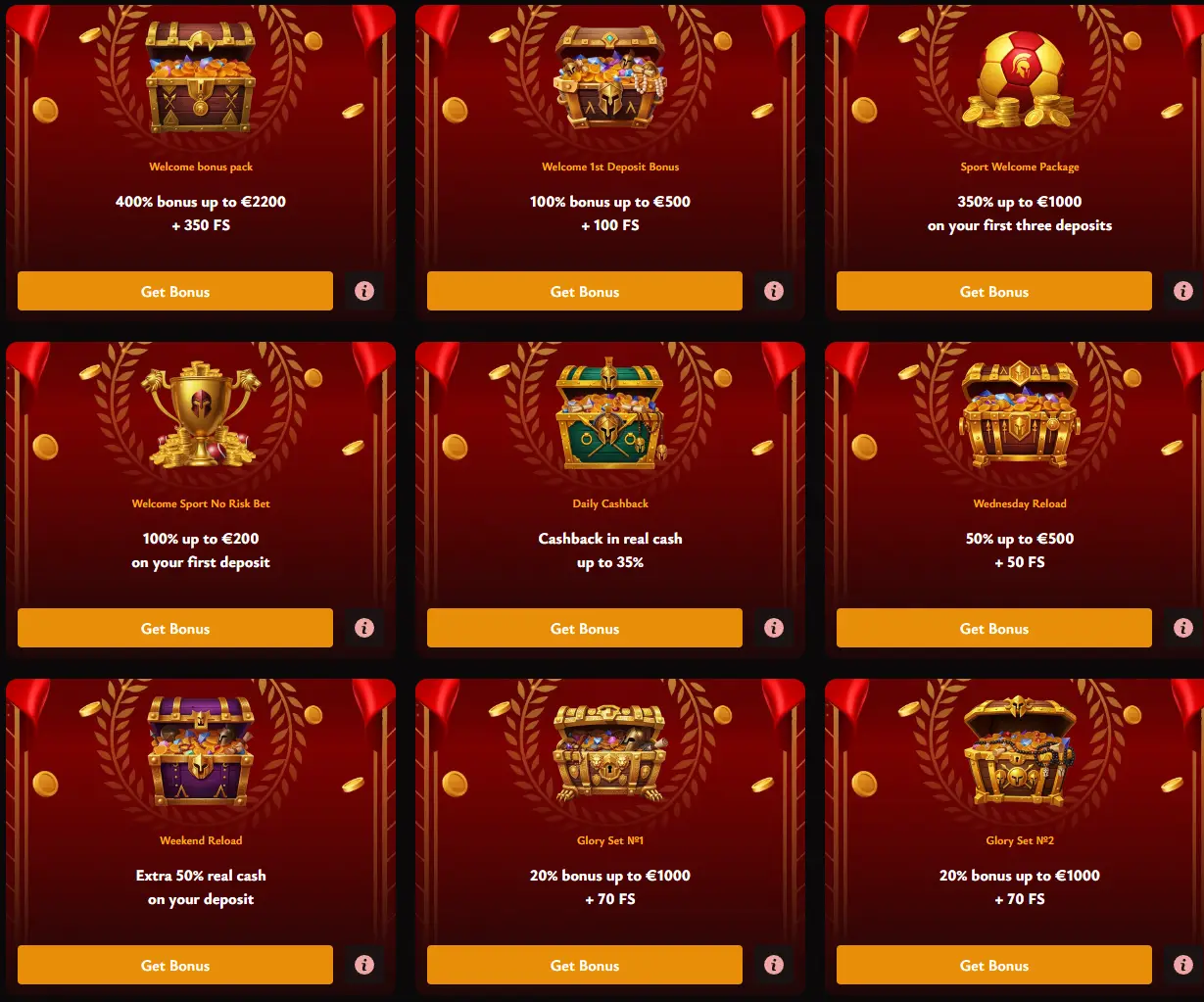 dionyx casino bonuses
